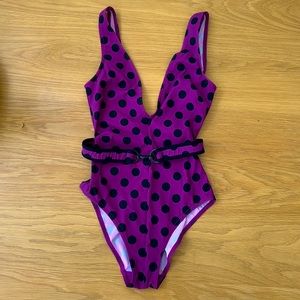 Zimmermann polka dot one-piece swimsuit bikini 0